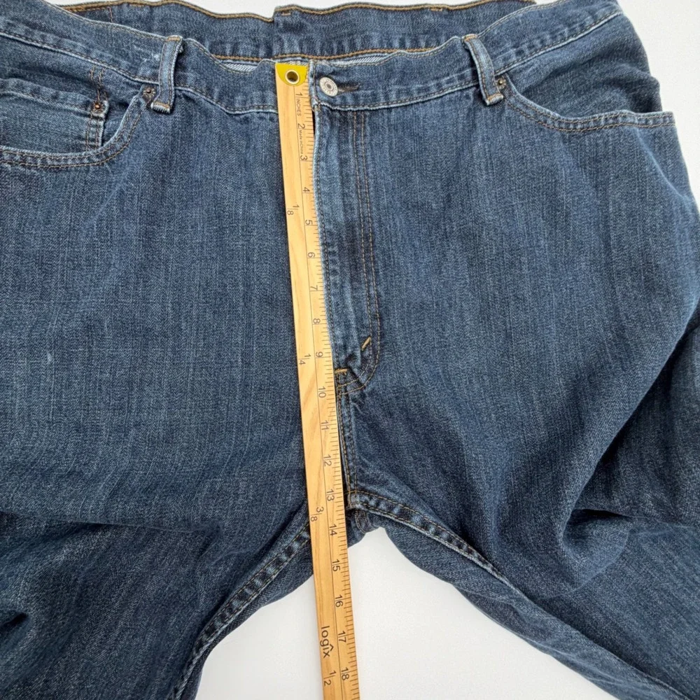 Levi 559 Relaxed Straight Jeans Mens 44x30 Dark Wash Blue Denim Pants 01559-0004